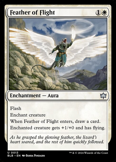 Feather of Flight BLB-13 Uncommon Near Mint Englisch Foil