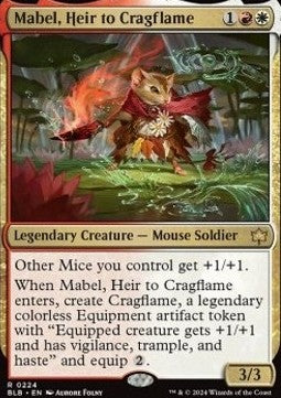 Mabel, Heir to Cragflame BLB-224 Rare Near Mint Englisch Foil