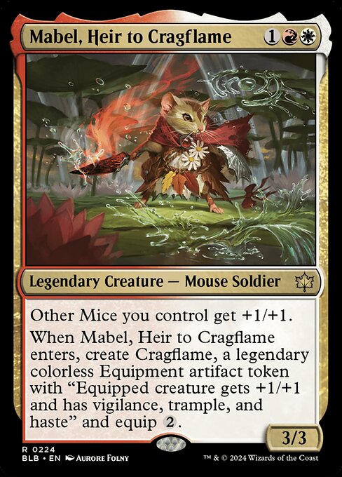 Mabel, Heir to Cragflame BLB-224 Rare Near Mint Englisch Foil