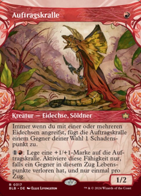 Auftragskralle XBLB-317 Rare Near Mint Deutsch