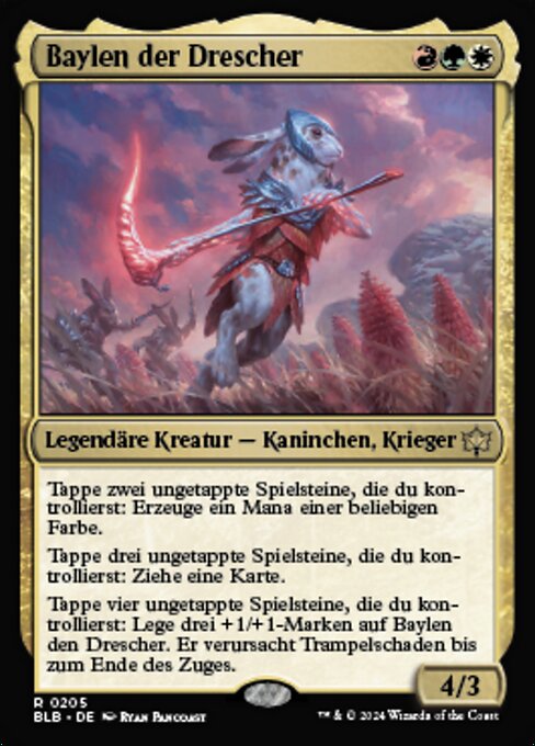 Baylen der Drescher BLB-205 Rare Near Mint Deutsch Foil