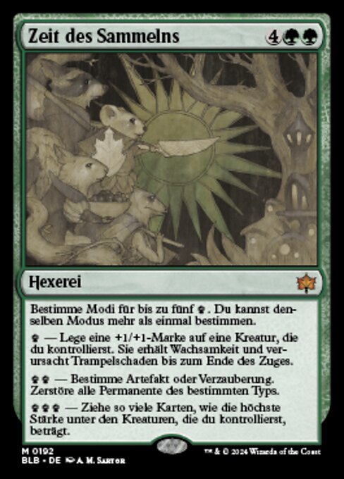 Zeit des Sammelns BLB-192 Mythic Near Mint Deutsch