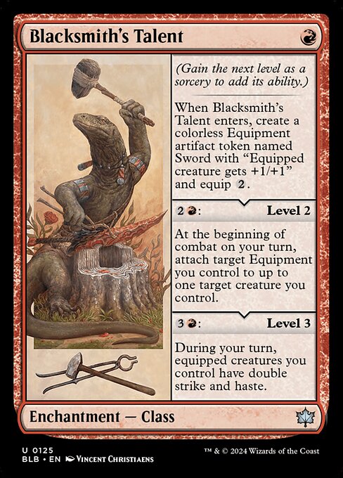 Blacksmith's Talent BLB-125 Uncommon Excellent Englisch