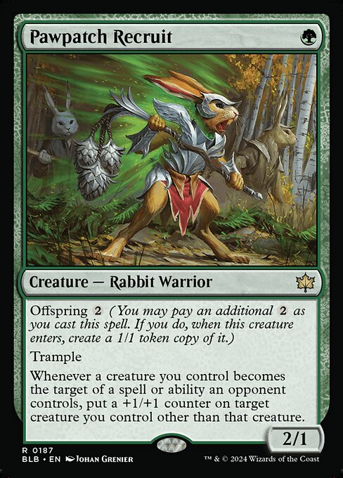 Pawpatch Recruit BLB-187 Rare Excellent Englisch Foil