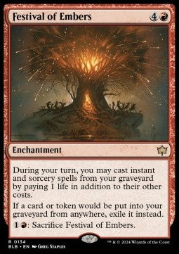 Festival of Embers BLB-134 Rare Excellent Englisch Foil
