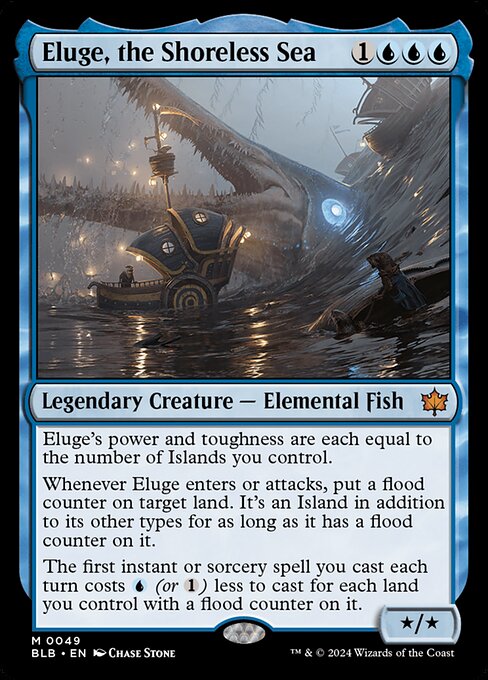 Eluge, the Shoreless Sea BLB-49 Mythic Excellent Englisch