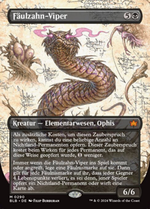 Fäulzahn-Viper XBLB-290 Mythic Light Played Deutsch Foil