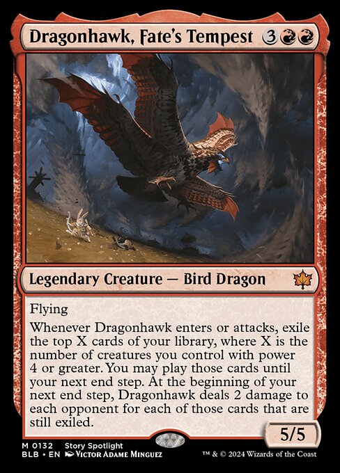 Dragonhawk, Fate's Tempest BLB-132 Mythic Near Mint Englisch