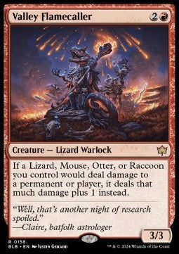 Valley Flamecaller BLB-158 Rare Excellent Englisch Foil
