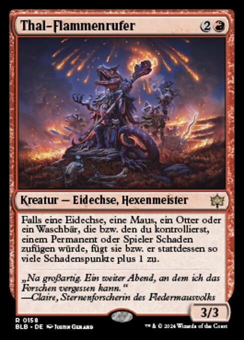 Thal-Flammenrufer BLB-158 Rare Near Mint Deutsch