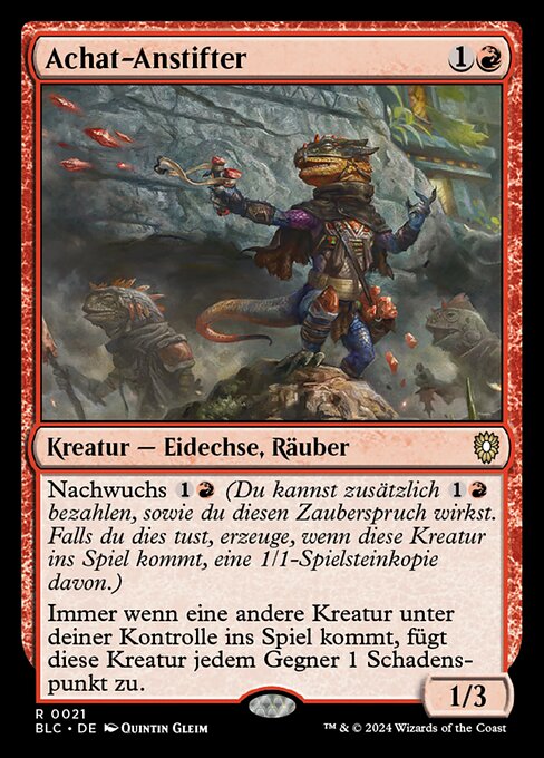 Achat-Anstifter BLC-21 Rare Near Mint Deutsch