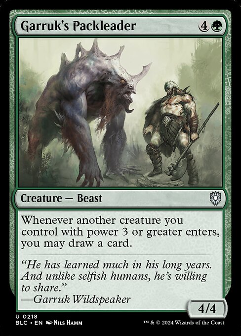 Garruk's Packleader BLC-218 Uncommon Near Mint Englisch