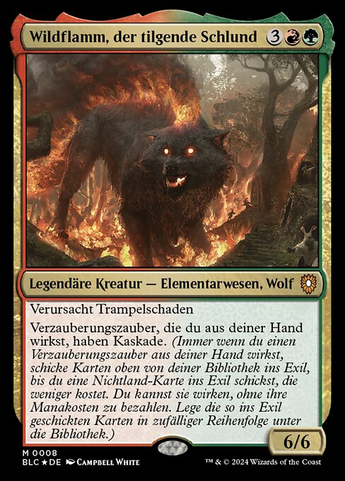 Wildflamm, der tilgende Schlund BLC-8 Mythic Near Mint Deutsch Foil