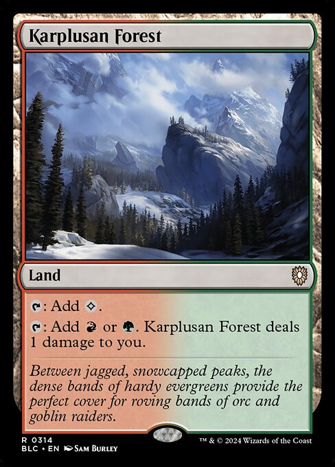 Karplusan Forest BLC-314 Rare Near Mint Englisch