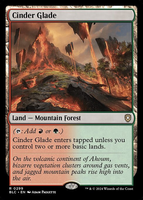Cinder Glade BLC-299 Rare Near Mint Englisch