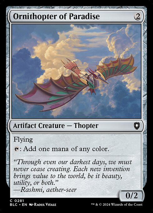 Paradies-Ornithopter BLC-281 Common Near Mint Englisch