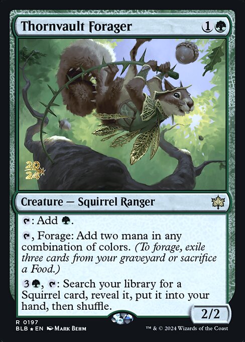 Thornvault Forager PBLB-197 Rare Excellent Englisch Foil