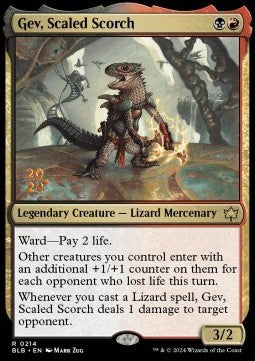 Gev, Scaled Scorch PBLB-214 Rare Near Mint Englisch Foil