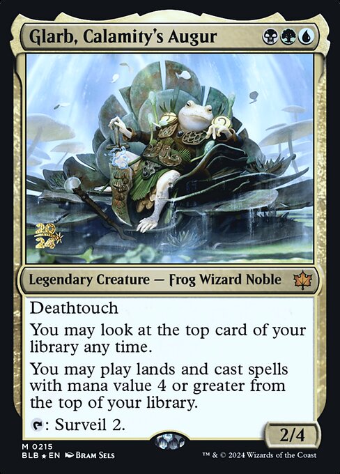 Glarb, Augur des Unheils (V.1) PBLB-215 Mythic Near Mint Deutsch Foil