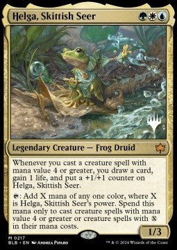Helga, Skittish Seer PBLB-217 Mythic Near Mint Englisch Foil