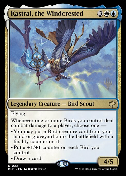 Kastral, the Windcrested PBLB-221 Rare Excellent Englisch Foil