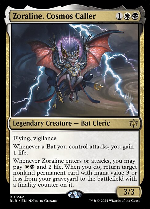 Zoraline, Cosmos Caller (V.2) PBLB-242 Rare Light Played Englisch