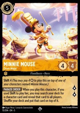 Minnie Mouse - Drum Major 5SSK-15 Super Rare Near Mint Englisch