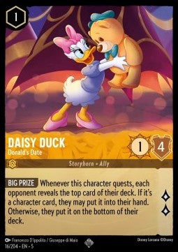 Daisy Duck - Donald's Date 5SSK-16 Super Rare Near Mint Englisch