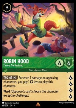 Robin Hood - Timely Contestant 5SSK-69 Rare Near Mint Englisch