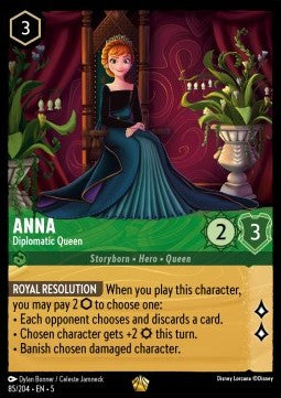 Anna - Diplomatische Königin 5SSK-85 Legendary Near Mint Deutsch Foil