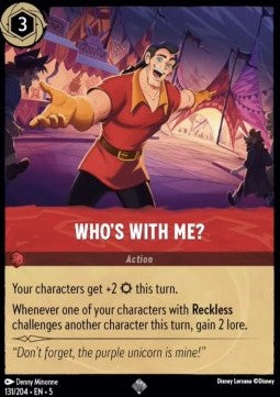 Who's With Me? 5SSK-131 Super Rare Near Mint Englisch Foil