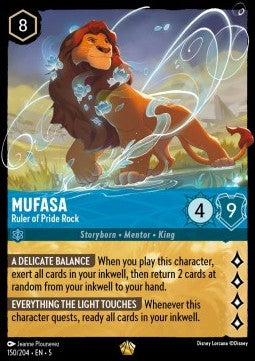 Mufasa - Ruler of Pride Rock 5SSK-150 Legendary Near Mint Englisch