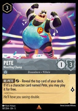 Pete - Wrestling Champ 5SSK-187 Rare Near Mint Englisch