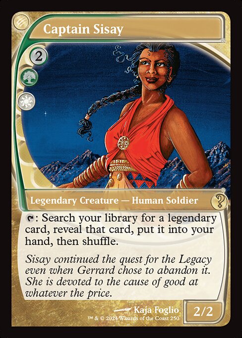 Captain Sisay MB2-250 Rare Excellent Englisch Foil