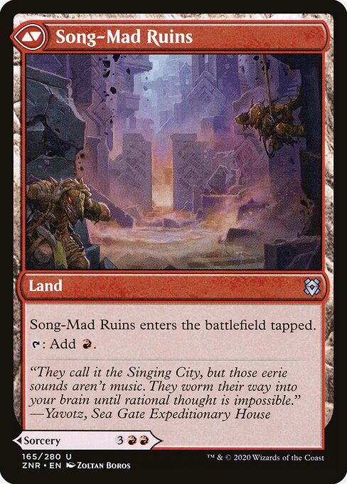 Song-Mad Treachery // Song-Mad Ruins - Back Face