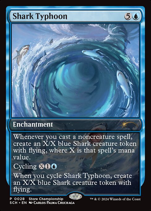 Shark Typhoon SCH-28 Rare Excellent Englisch Foil