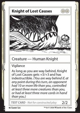 Knight of Lost Causes MB2PT- Special Excellent Englisch
