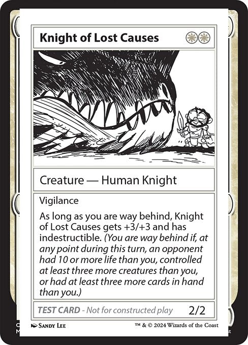 Knight of Lost Causes MB2PT- Special Excellent Englisch