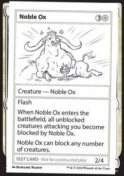 Noble Ox MB2PT- Special Near Mint Englisch