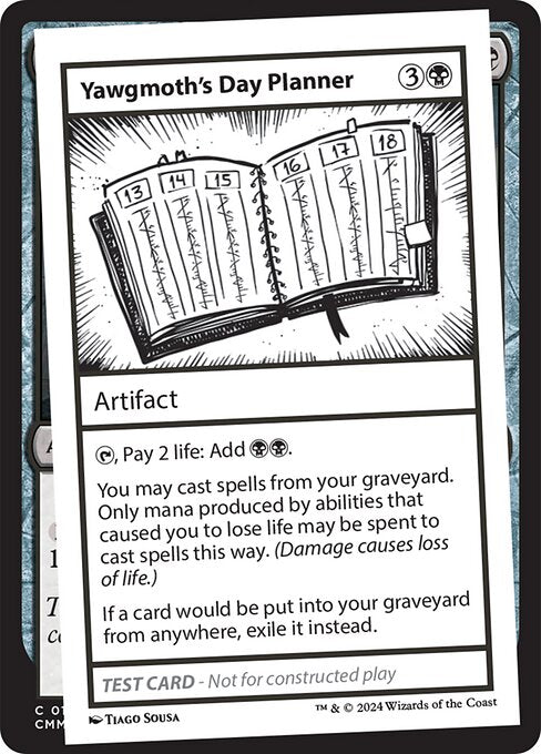 Yawgmoth's Day Planner MB2PT- Special Excellent Englisch