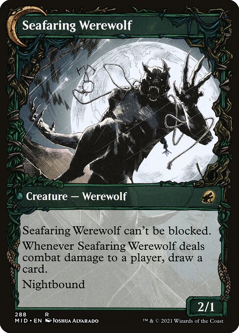Suspicious Stowaway // Seafaring Werewolf - Back Face