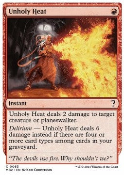 Unholy Heat MB2-63 Common Excellent Englisch
