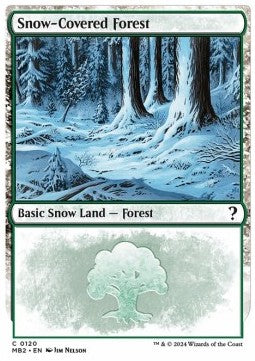 Snow-Covered Forest MB2-120 Land Excellent Englisch