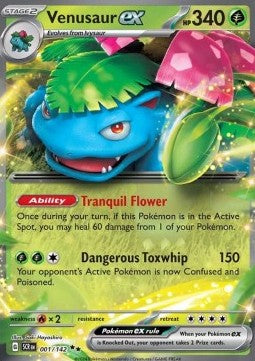 Venusaur ex SCR-001 Double Rare Excellent Englisch