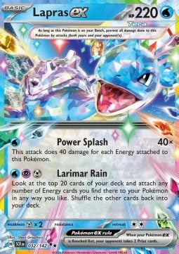 Lapras ex SCR-032 Double Rare Poor Deutsch