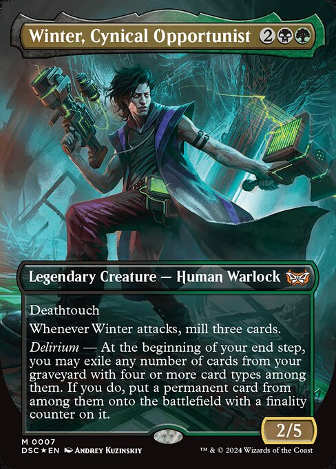 Winter, Cynical Opportunist DSC-7 Mythic Near Mint Englisch