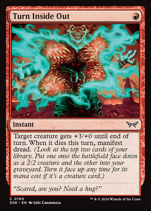 Turn Inside Out DSK-160 Common Near Mint Englisch Foil