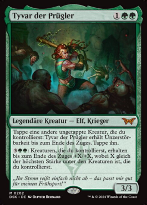 Tyvar der Prügler DSK-202 Mythic Near Mint Deutsch Foil