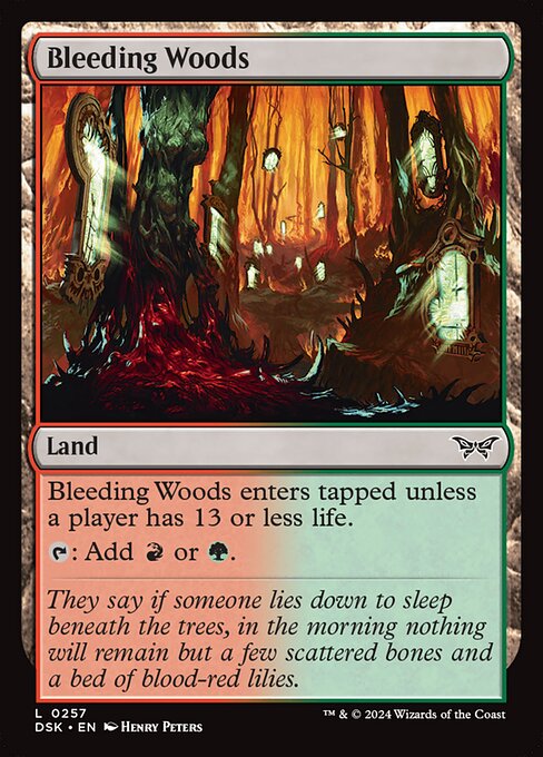 Bleeding Woods DSK-257 Common Excellent Englisch Foil