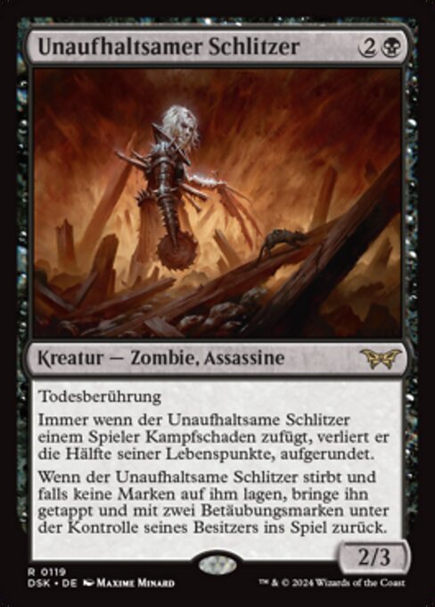 Unaufhaltsamer Schlitzer DSK-119 Rare Near Mint Deutsch